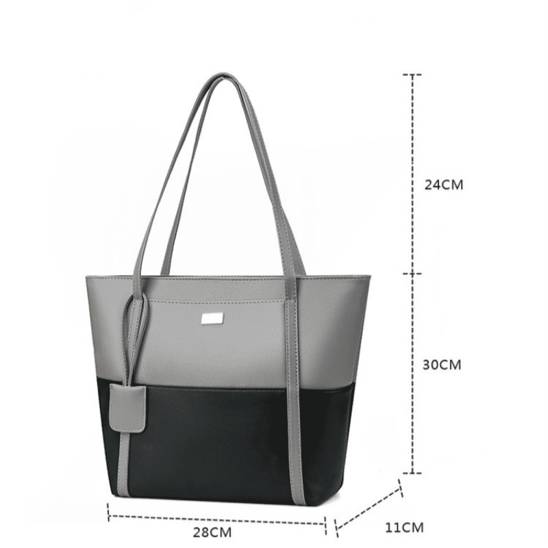 CALLA Premium PU Leather Large Capacity Tote Shoulder Bag for Women