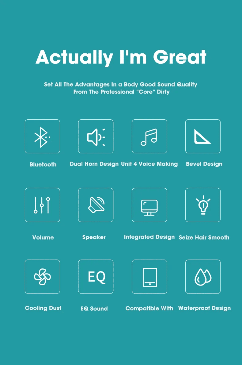 Powerful 4D Surround Bluetooth Soundbar for TV, Computer, Home Theater Stereo