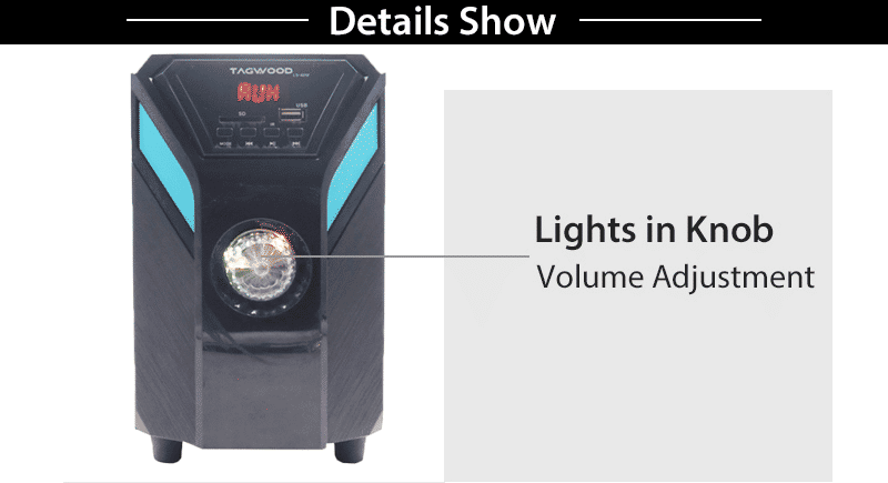 Powerful TAGWOOD LS-421F 2.1 Channel 6000W PMPO Bluetooth Subwoofer Speaker System