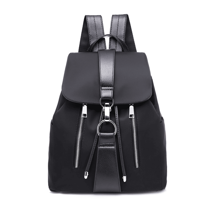 Fashion Women's PU Leather Backpack Handbag - Flat Bottom School & Travel Bag