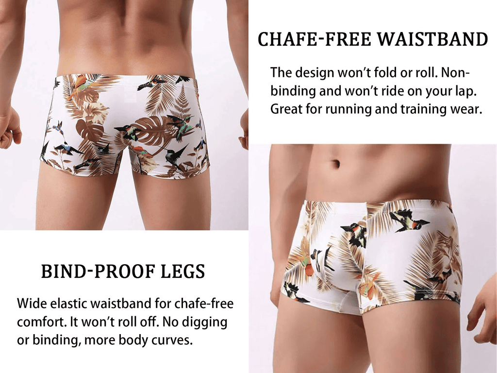 SXCHEN 4-Pack Men's Ultra-Soft Stretch Boxer Briefs | Breathable Plus Size Underwear