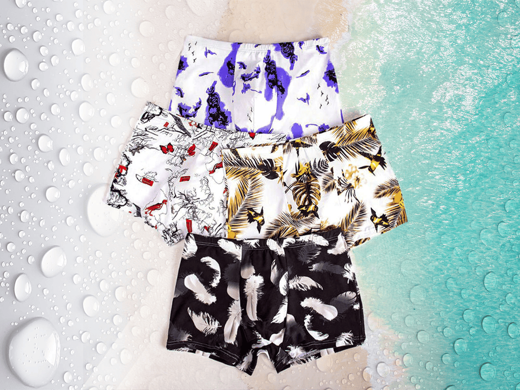 SXCHEN 4-Pack Men's Ultra-Soft Stretch Boxer Briefs | Breathable Plus Size Underwear