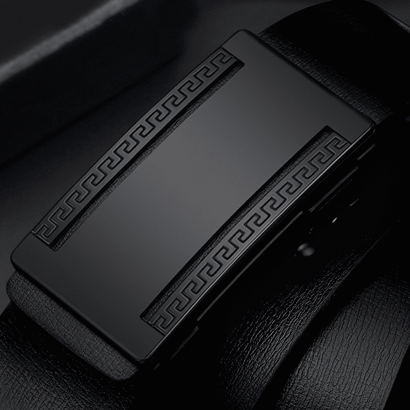 Men's Automatic Buckle PU Leather Belt - Toothless High-Quality Strap for Casual & Business