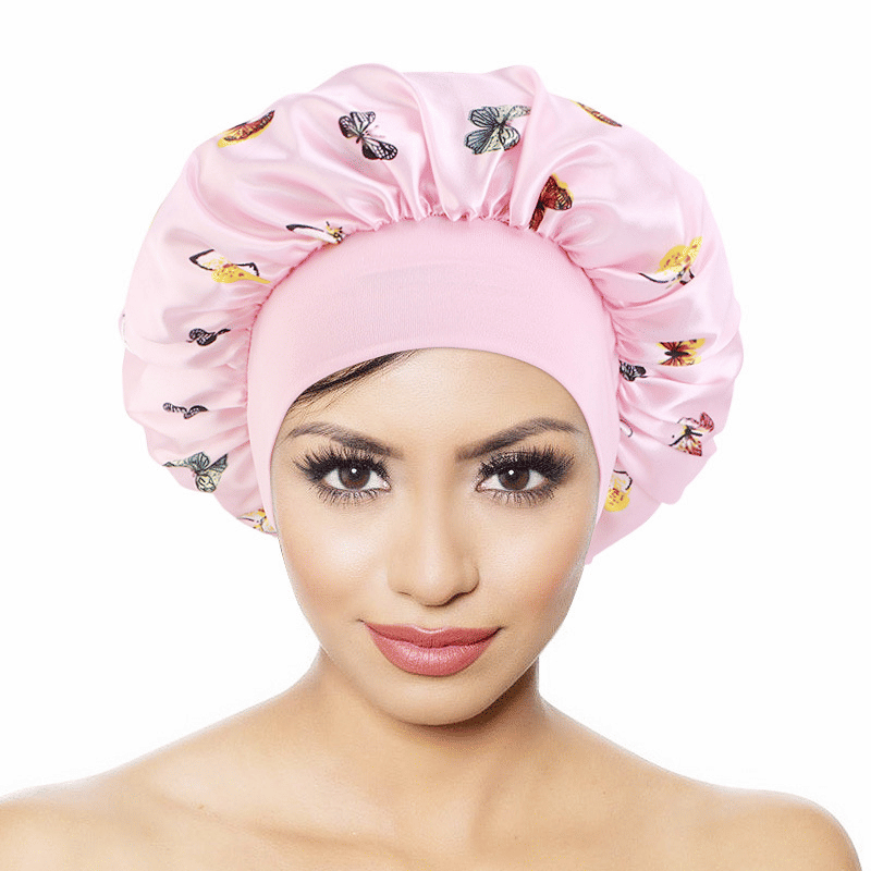 Premium Satin Silky Sleeping Bonnet for Women - Extra Large Hair Wrap Cap
