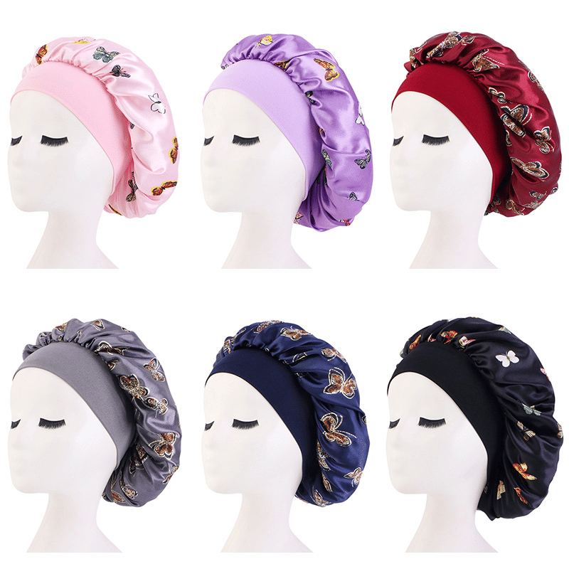 Premium Satin Silky Sleeping Bonnet for Women - Extra Large Hair Wrap Cap