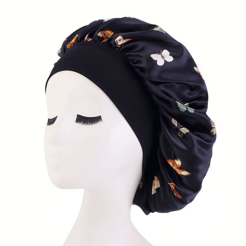 Premium Satin Silky Sleeping Bonnet for Women - Extra Large Hair Wrap Cap
