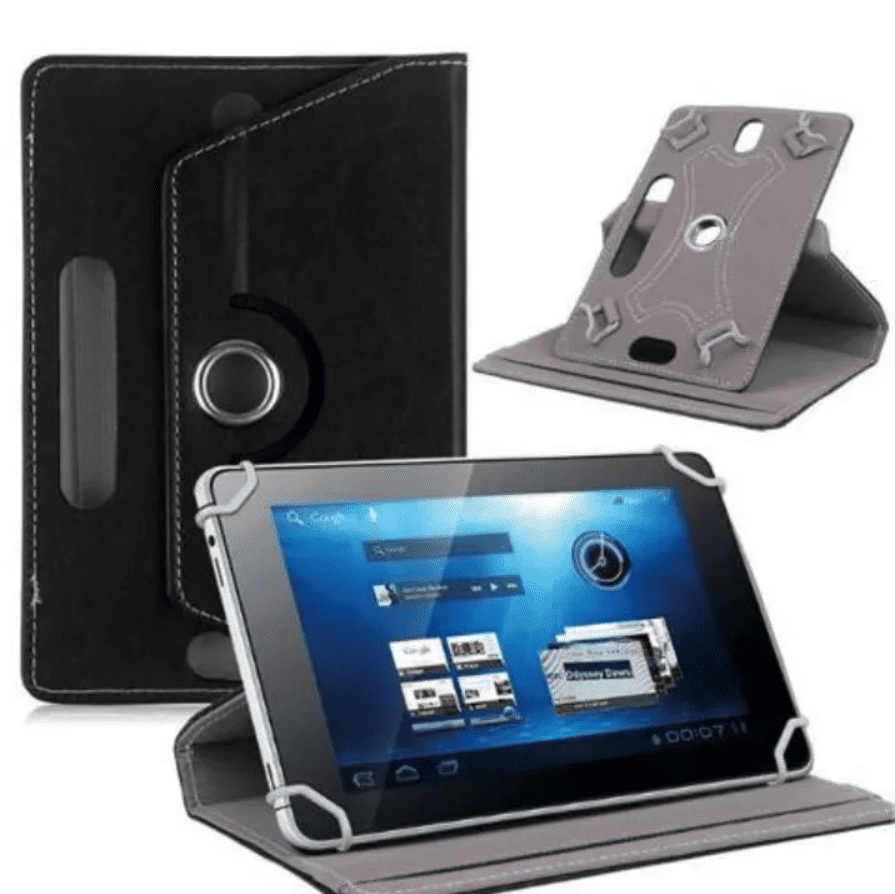 SXCHEN 10-inch Universal Tablet Case: Protective PU Leather 360-Degree Rotating Cover