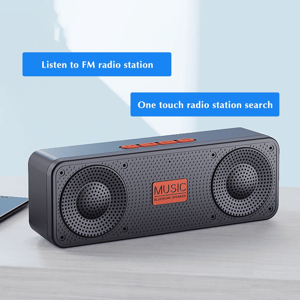 Portable Bluetooth Speaker HD Sound, True Wireless Stereo, Long Playtime