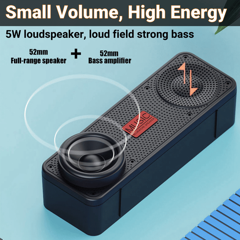 Portable Bluetooth Speaker HD Sound, True Wireless Stereo, Long Playtime