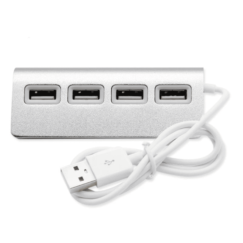 Portable High-Speed 4-Port USB 2.0 Hub for Laptops and Tablets