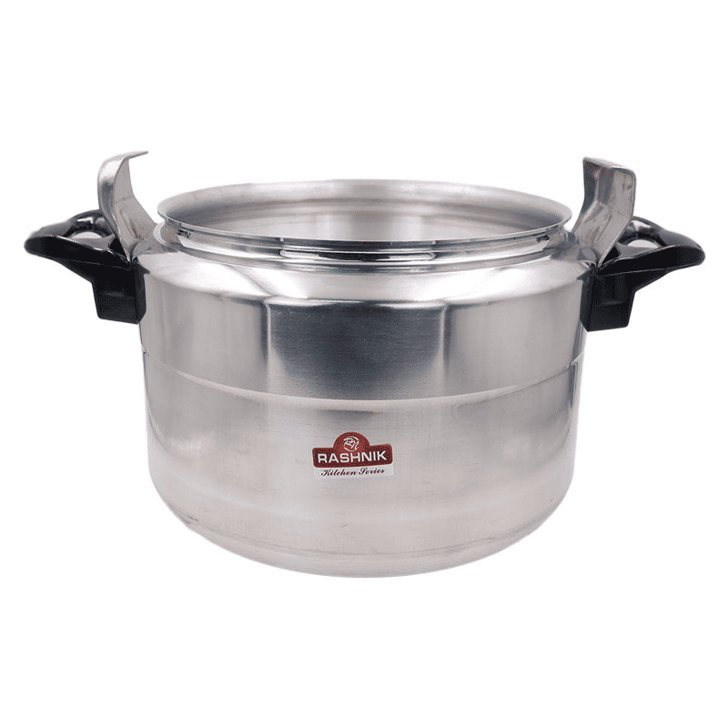 RASHNIK Versatile Aluminum Pressure Cooker & Rice Cooker, Multiple Sizes 5-11L