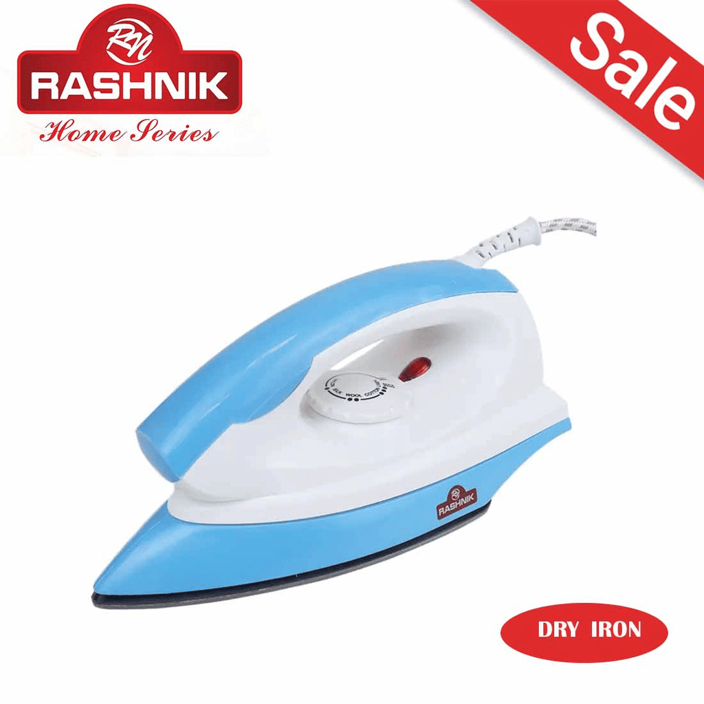 Rashnik RN-702 1200W Electric Dry Iron with Adjustable Thermostat Control - Purple