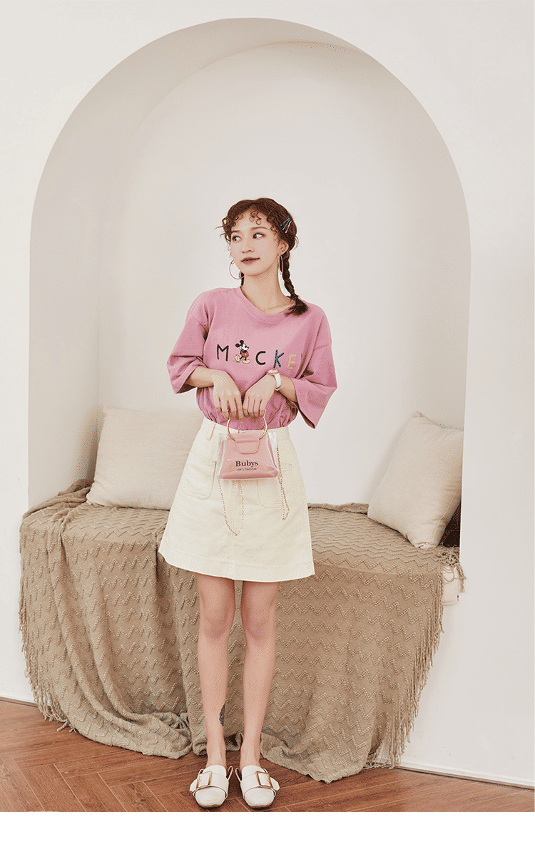 Fashionable Transparent PVC Small Sling Bag for Women with Chain Strap