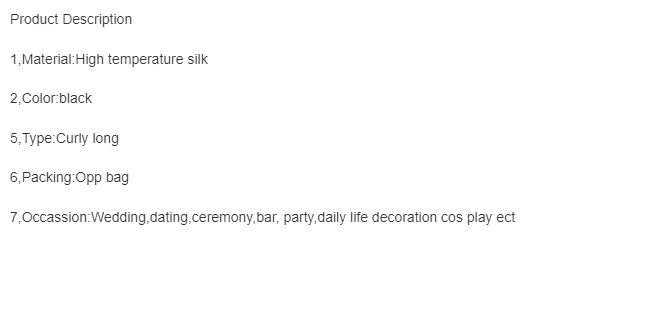 Luxurious 26-inch Long Curly Black Wig for Women - Fashionable Synthetic Hair