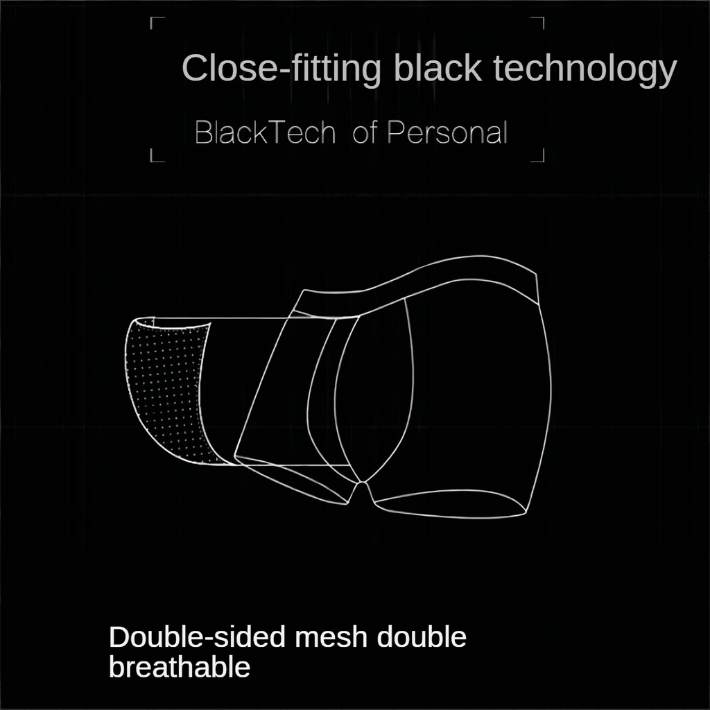 4-Pack Men's Ice Silk Boxer Briefs - Breathable Mesh Summer Underwear