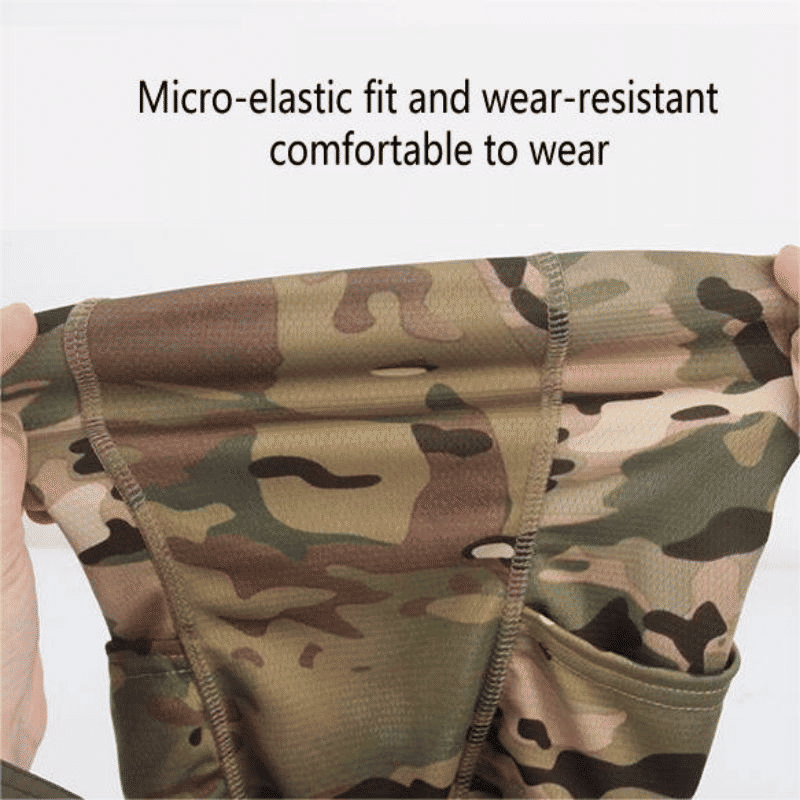 Men's Military Tactical Balaclava Baseball Cap with Full Visor for Outdoor Hunting