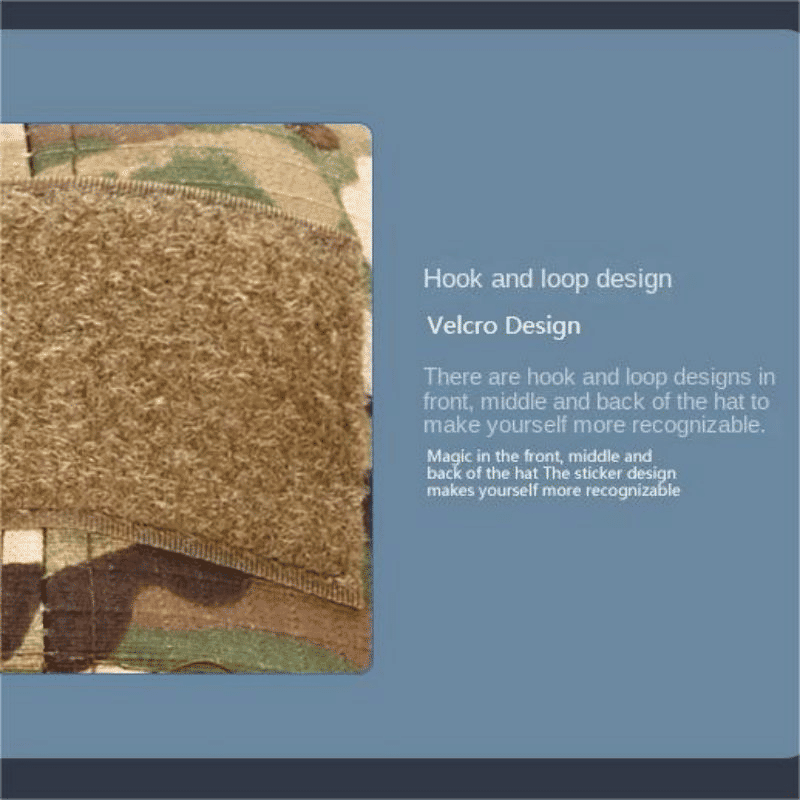 Men's Military Tactical Balaclava Baseball Cap with Full Visor for Outdoor Hunting