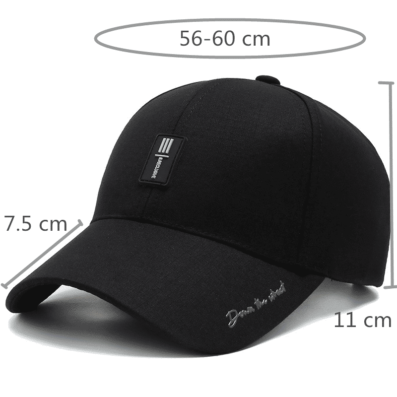 Men's Premium Adjustable Polyester Baseball Cap: Wide Brim, Breathable, Stylish, Outdoor