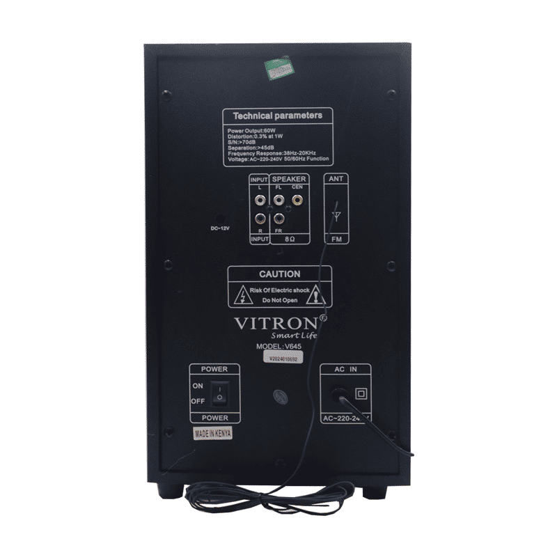 Vitron V645 X-Bass 3.1CH Bluetooth Home Theater System with AC/DC Power