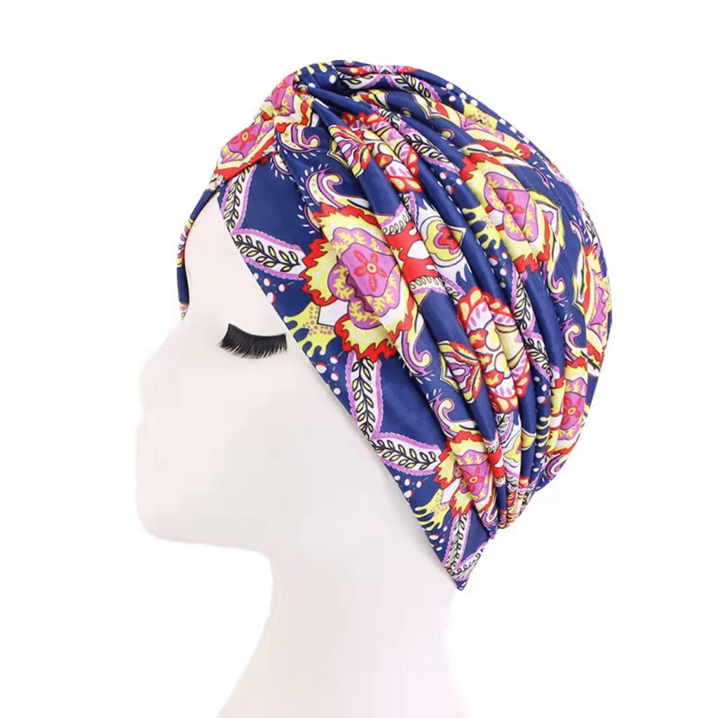 Luxurious Satin Silk Turban Nightcap: Fashionable Headwear for Hair Protection & Yoga