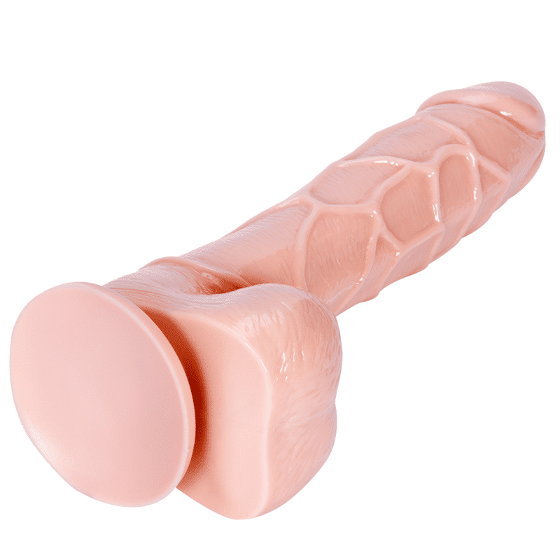 Realistic Silicone Dildo with Suction Cup for Enhanced Female Pleasure
