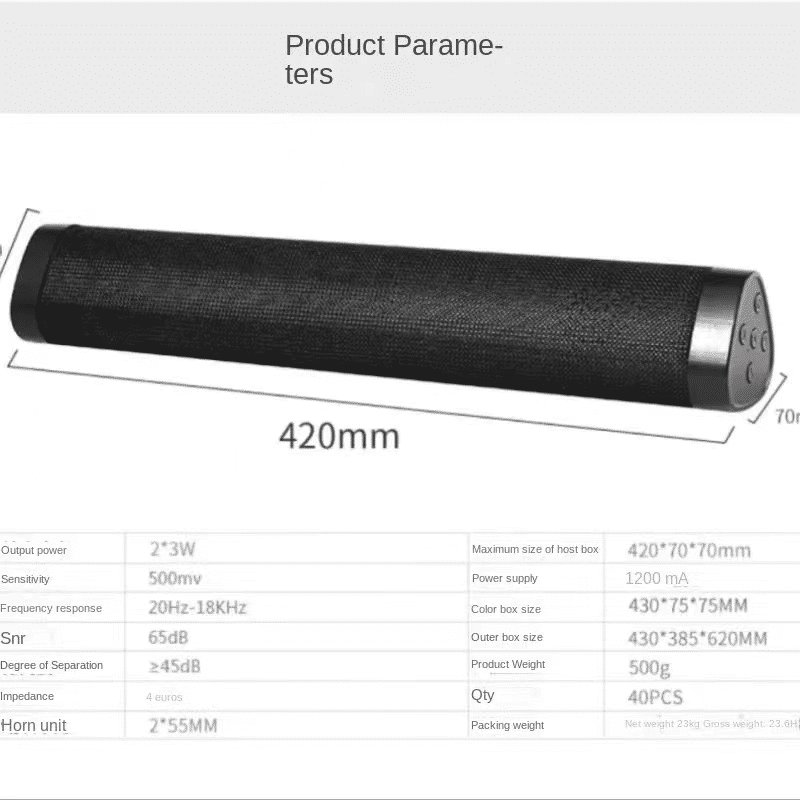 K-21 A500 Wireless Bluetooth Sound Bar Speaker for Computer TV Audio