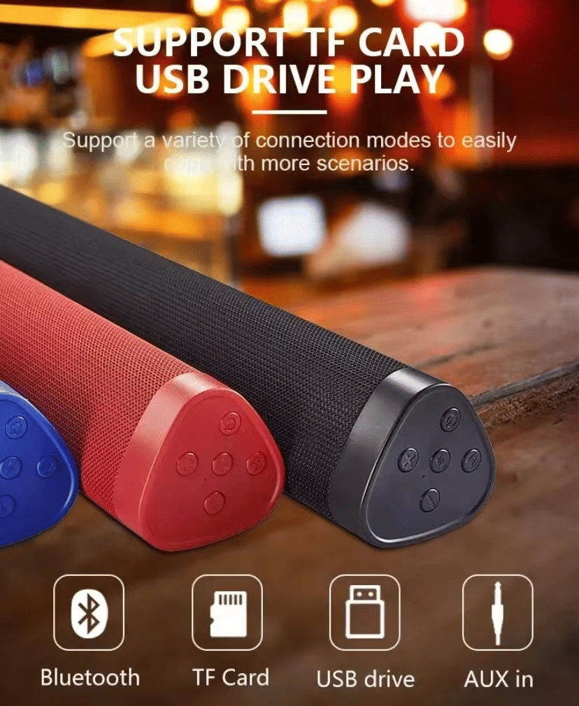 K-21 A500 Wireless Bluetooth Sound Bar Speaker for Computer TV Audio