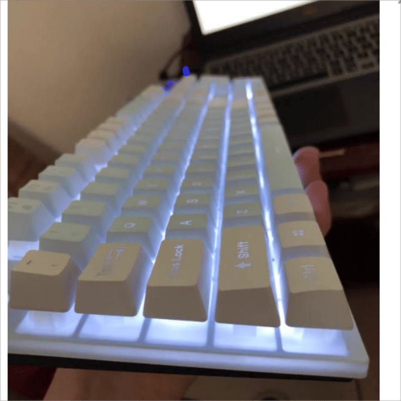 Luminous Wired Gaming Keyboard: Mechanical Feel, Ergonomic Design for Desktop & Laptop