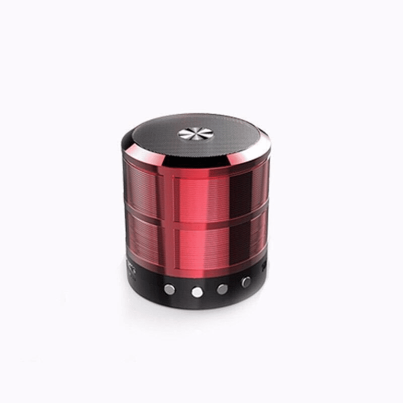 Portable Metallic Mini Bluetooth Speaker, Wireless Hands-Free, USB, FM Radio