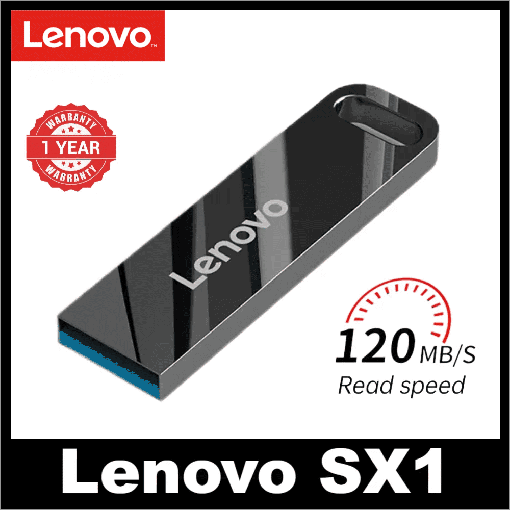 Lenovo SX1 USB Flash Drive 8GB–128GB USB3.1 High-Speed