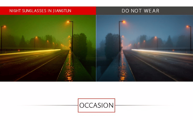 Men's Yellow Lens Anti-Glare Night Driving UV400 Sunglasses Goggles