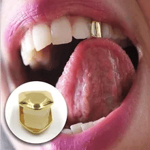 Trendy Hip Hop Rapper Gold Silver Grillz Caps Top Bottom Teeth Jewelry