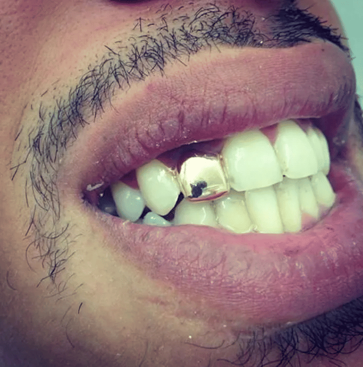 Trendy Hip Hop Rapper Gold Silver Grillz Caps Top Bottom Teeth Jewelry