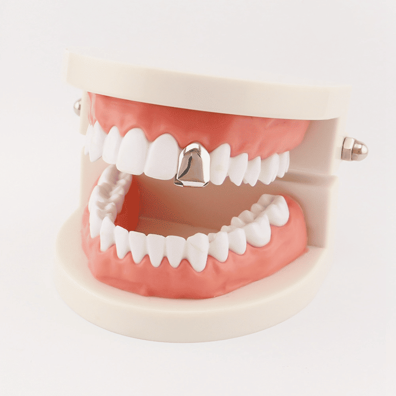 Trendy Hip Hop Rapper Gold Silver Grillz Caps Top Bottom Teeth Jewelry