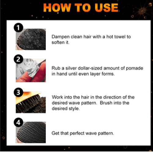 360 Wavy Frizz Control Gel: Strong Hold, Nourishing Scalp Pomade for Men