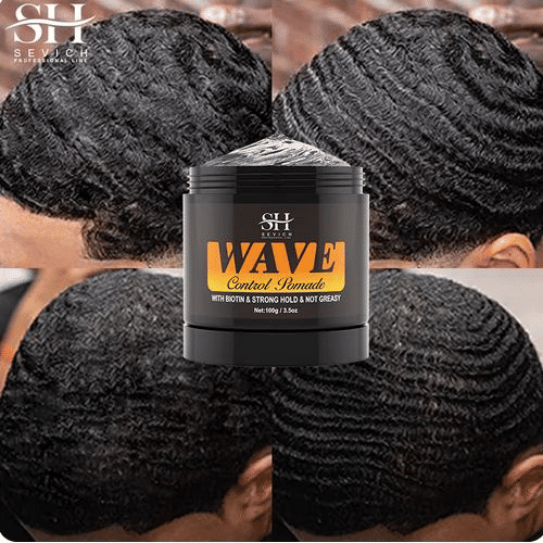 360 Wavy Frizz Control Gel: Strong Hold, Nourishing Scalp Pomade for Men