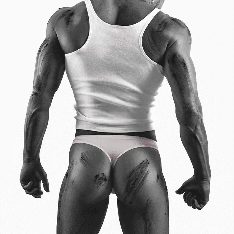 Men's ORLVS Modal Breathable Low-Rise Thong G-String Underwear Sissy Style