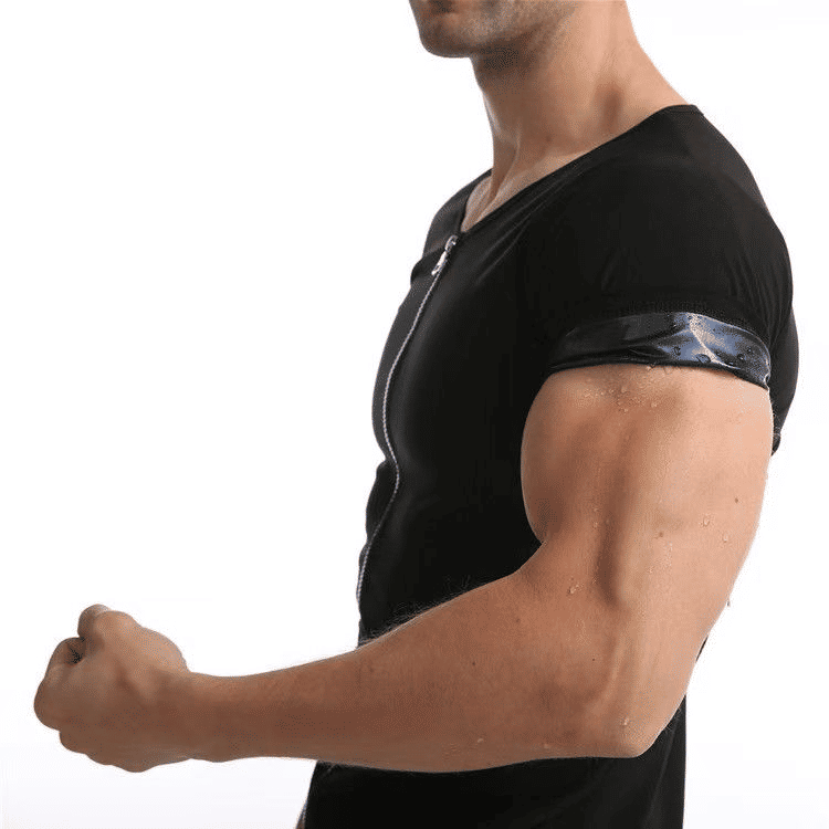 Men's Heat Trapping Sauna Sweat Compression Vest Body Shaper Waist Trainer for Gym