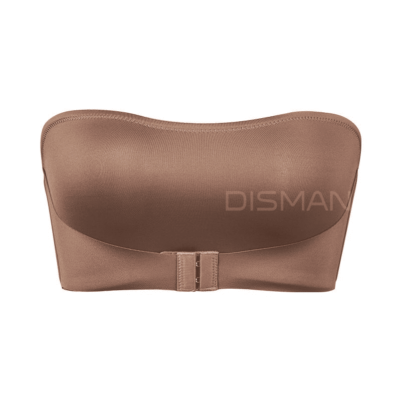 Women's Seamless Strapless Front-Button Wireless Tube Bra No Padding Breathable