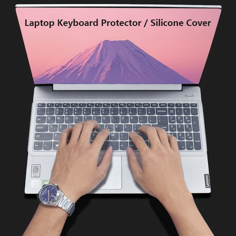 Universal Silicone Laptop Keyboard Protector Skin - Dustproof, Waterproof, Clear Film