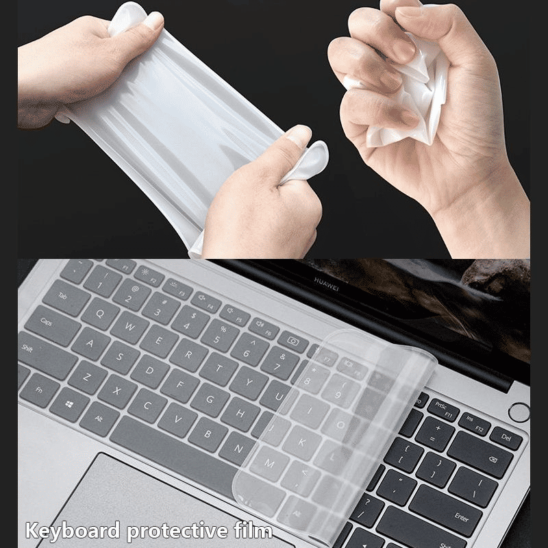 Universal Silicone Laptop Keyboard Protector Skin - Dustproof, Waterproof, Clear Film