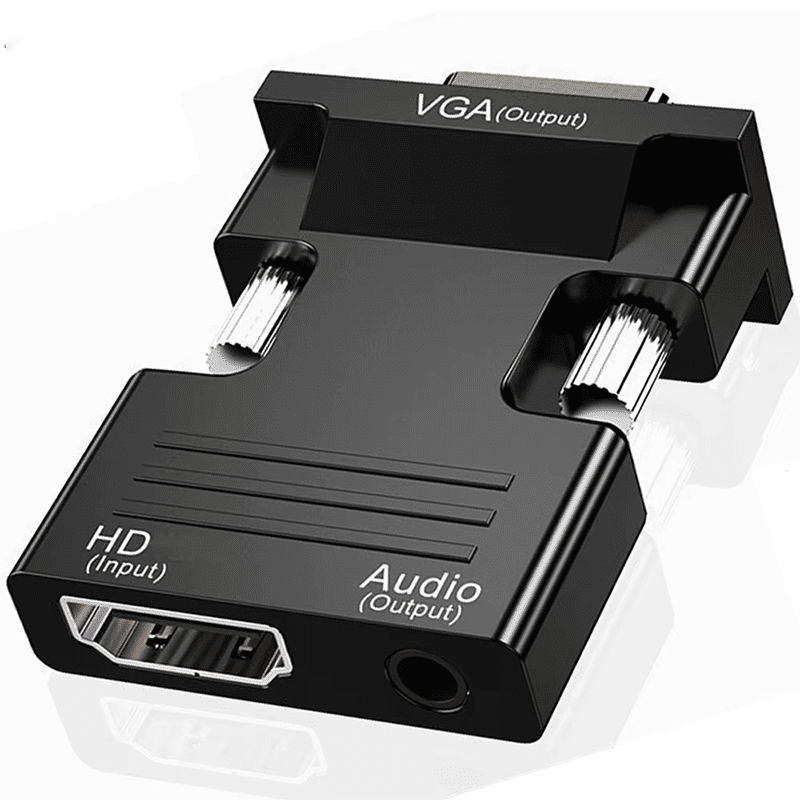 Premium HDMI to VGA Adapter Converter, Full HD 1080P with Audio Output