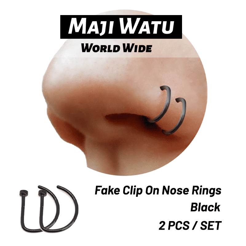 Versatile Fake Clip-On Nose Rings: Tiny Faux Piercing Hoops, No Piercing Required