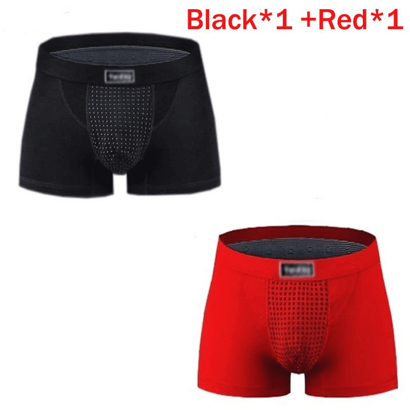 Premium Men's Magnetic Therapy Boxer Briefs - 63 Magnets for Enhanced Health & Comfort