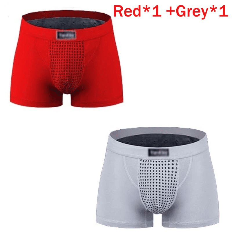 Premium Men's Magnetic Therapy Boxer Briefs - 63 Magnets for Enhanced Health & Comfort