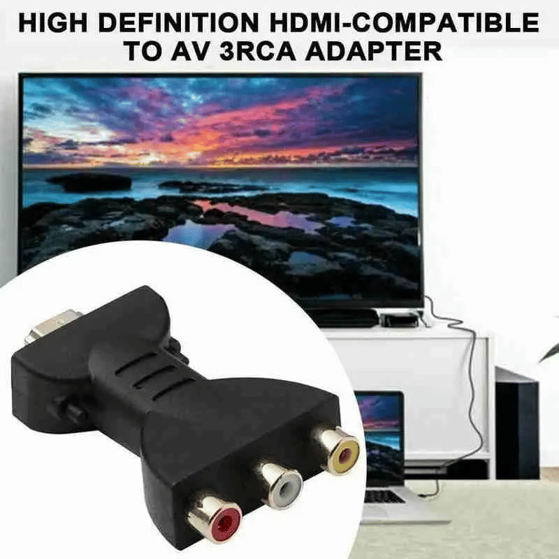 Universal HDMI to AV 3RCA Video Audio Converter Adapter for PC Projector Tablet