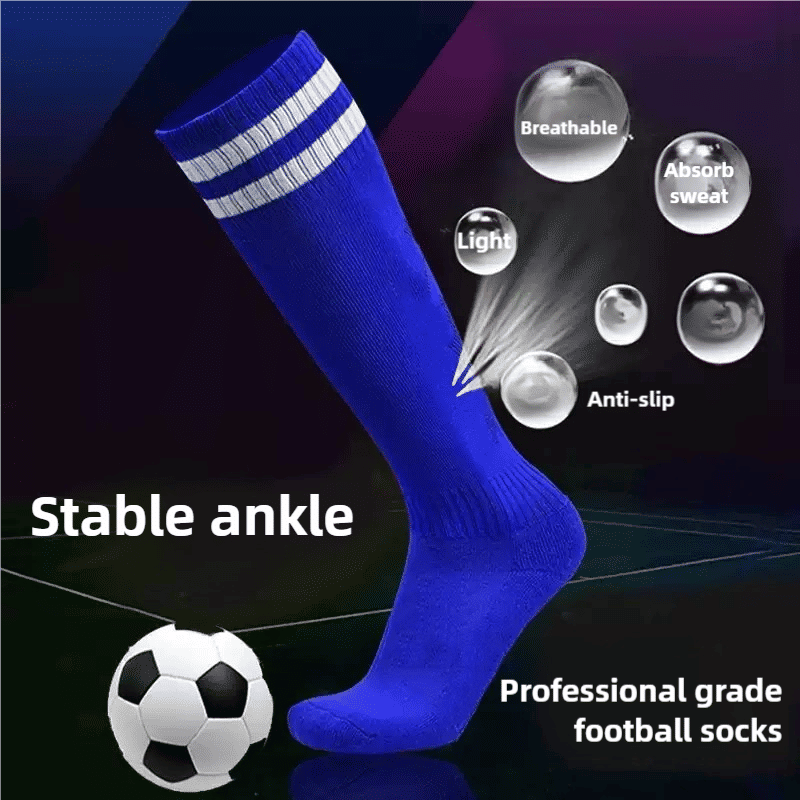 Premium Warm Anti-Slip Breathable Football Soccer Socks for Men & Kids