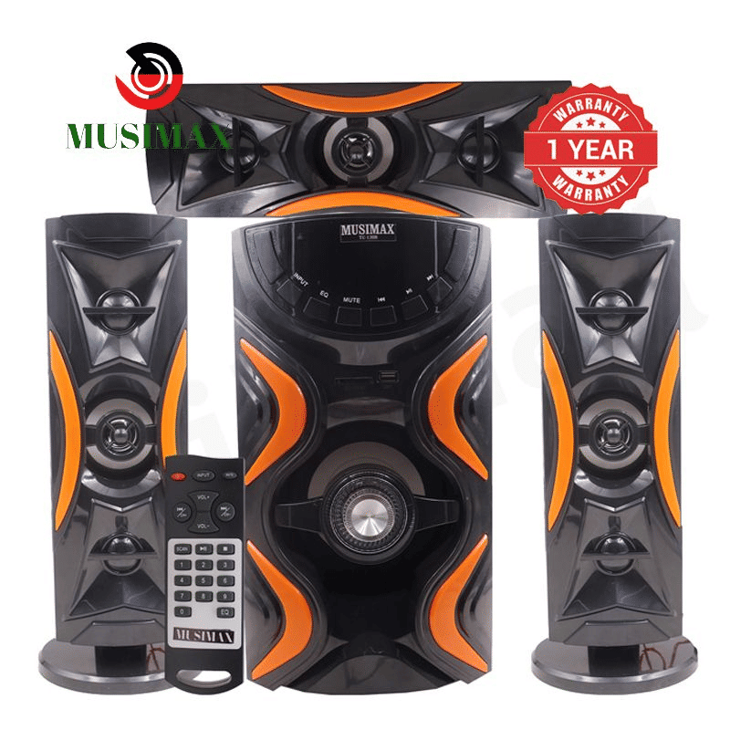 MUSIMAX 3.1CH Bluetooth Home Theater System, Woofer, USB/SD/FM, Remote