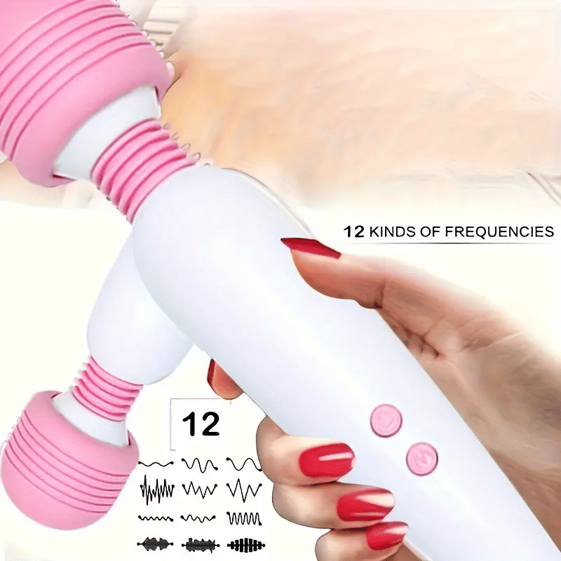 Powerful Rechargeable AV Stick Vibrator for Women with 360° Rotating Function