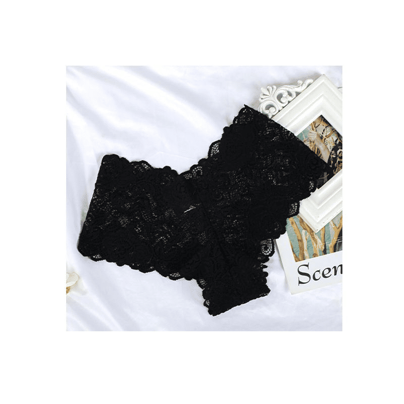 5-Pack Plus Size Seductive Lace Boyshorts Panties – Comfortable Low Waist Underwear